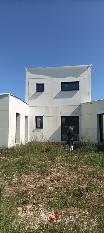 Chantier maison Posytec en cours de réalisation