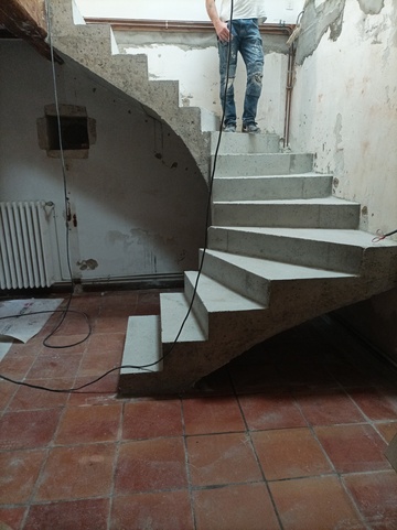 Création escalier béton